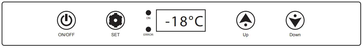 halfords 414734 30L Compressor Coolbox - Display & Control Panel