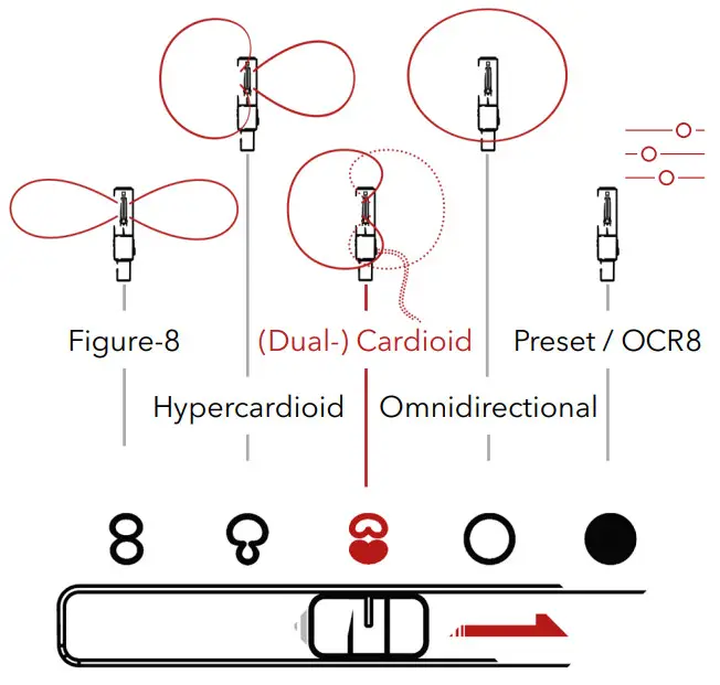 AUSTRIAN AUDIO OC818 Studio Set - polar patterns