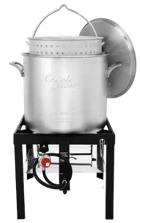 Creole Feast SBK0601 1-Burner 32.3-in Propane Electronic Aluminized Steel Boiler