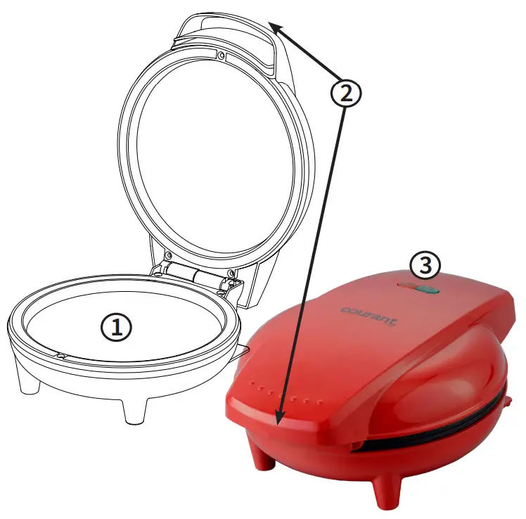 Courant CDD 2000 Personal Griddle - Box 1