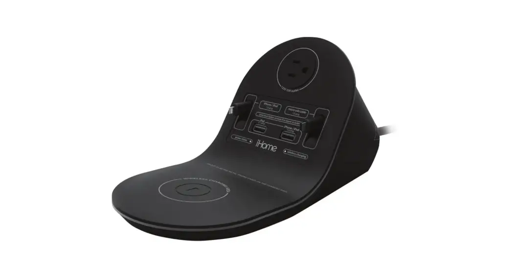 Ihome Hiw44 Desktop Hub For Charging Via Qi Wireless User Guide