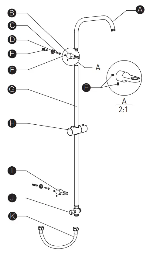 MOEN INS11905 1 RainForest Series Shower Bar-fig2