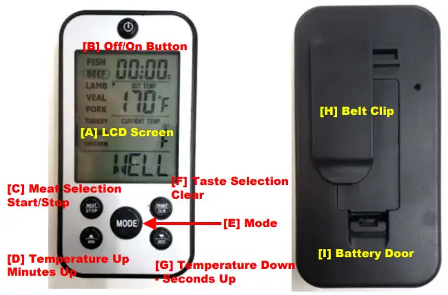 Char-Broil Color Change Wireless Grilling Thermometer - remote unit 1