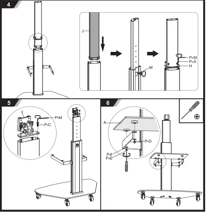 Speaka-PROFESSIONAL-SP-TVC-500-TV-cart-94-0-cm-FIG-2