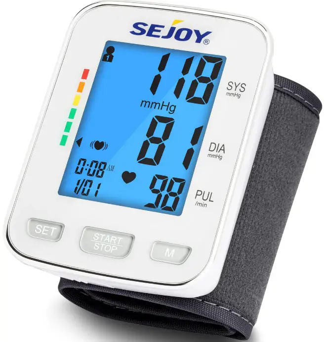 SEJOY DBP-82A6B Wrist Type Fully Automatic Blood Pressure Monitor