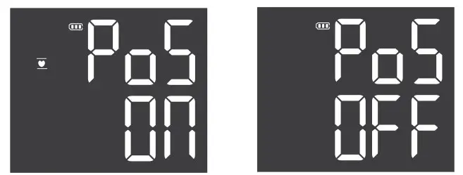 Settings of cuff keeping level with heart