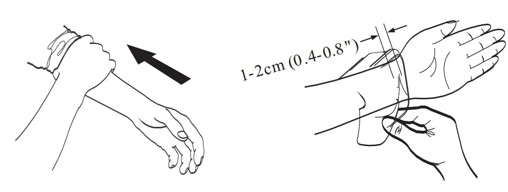 Applying The Wrist Monitor