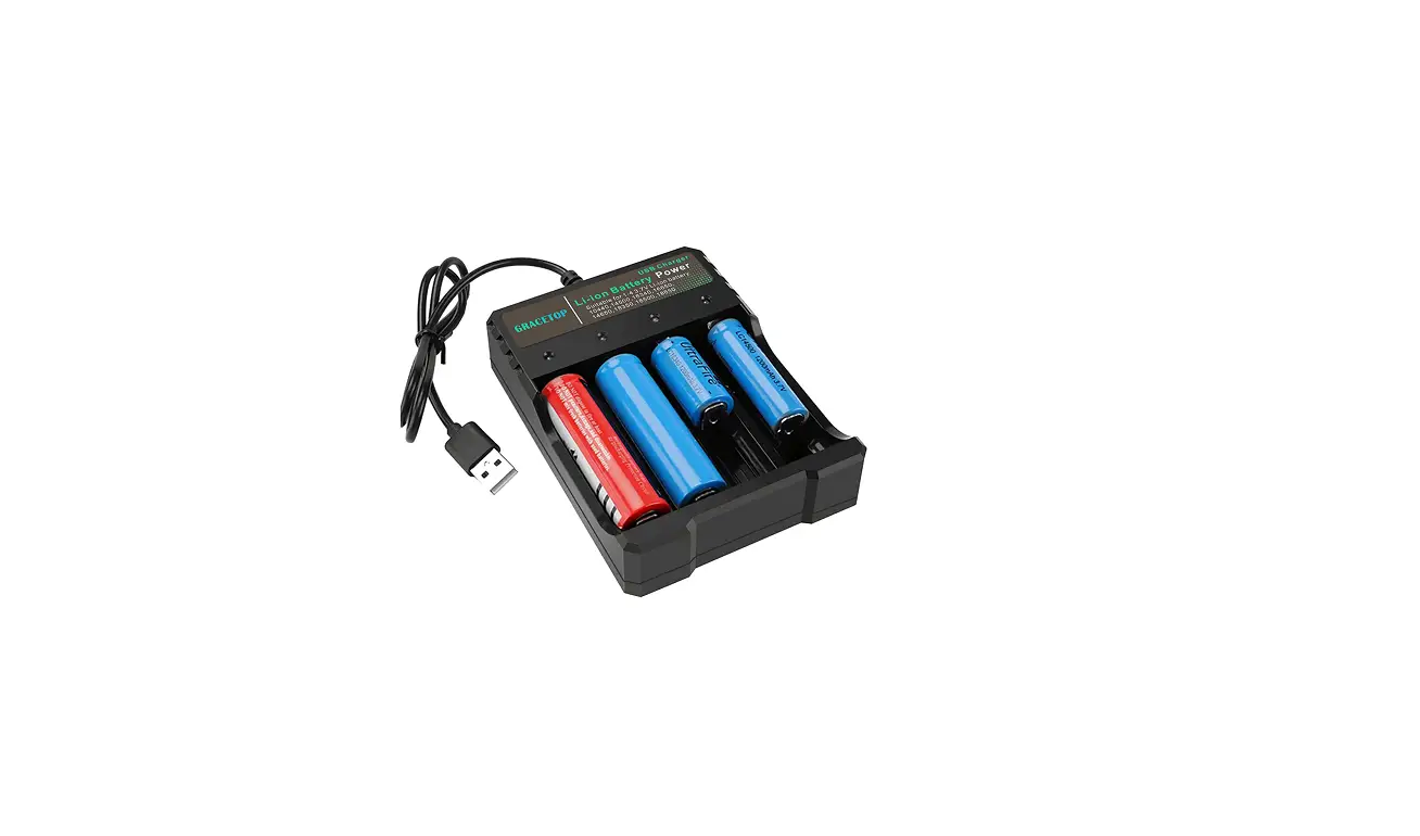 Gracetop Gt-bay4 Battery Charger For Rechargeable Batteries User Guide