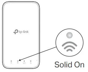tp-link RE300 AC1200 Mesh WiFi Range Extender - Solid On