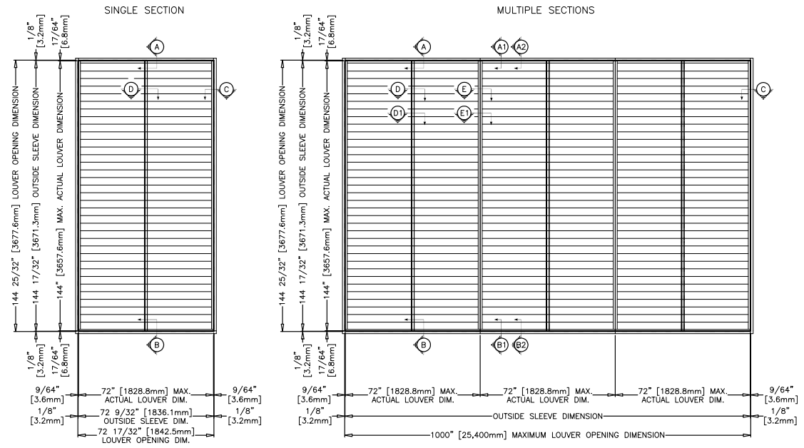 AIROLITE K6746MD Flange or Sleeve - Maximum Size