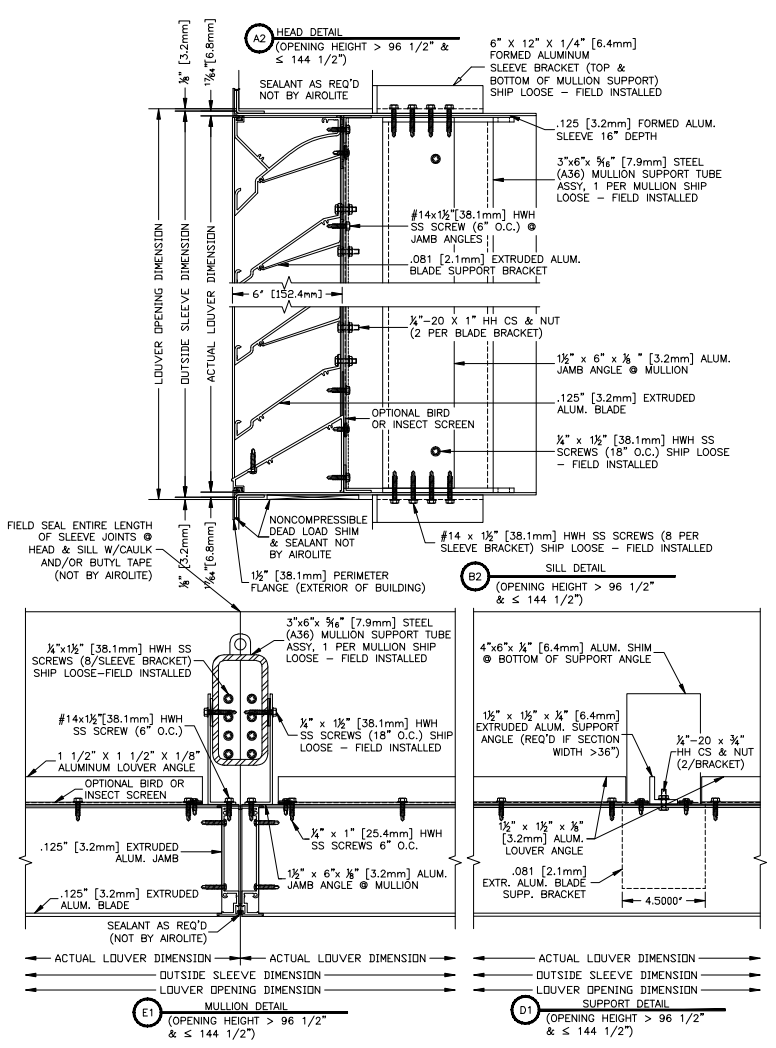 AIROLITE K6746MD Flange or Sleeve - Multiple Sections 1