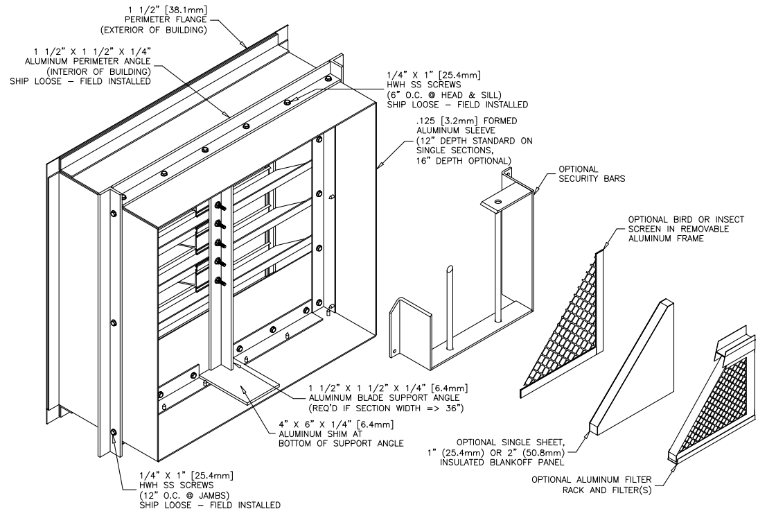 AIROLITE K6746MD Flange or Sleeve - Single Section 1