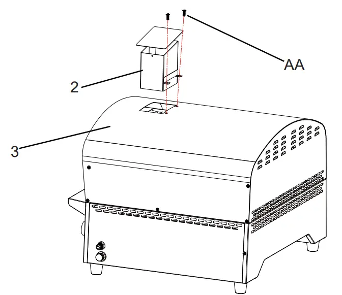 BIGHORN J-626 Tabletop Gas Pizza Oven - main body assembly 1