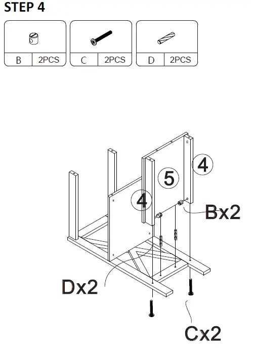 JAXSUNNY-HG61X1263-Three-tier-Versatile Side-End-Coffee-Table-Set-of-2-06