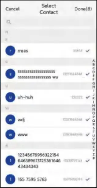 FreeYond 2303007W Smart Band Watch - Favourite Contact 2