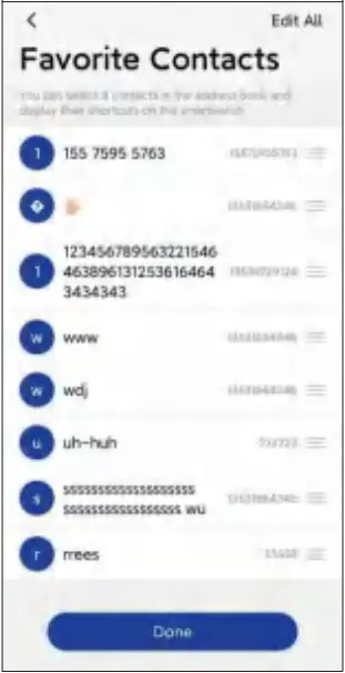 FreeYond 2303007W Smart Band Watch - Favourite Contact 3