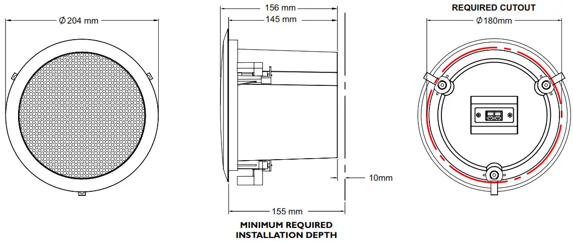 HH ELECTRONICS TNi-C4 Ceiling Loudspeaker - SPECIFICATION - TNi-C4