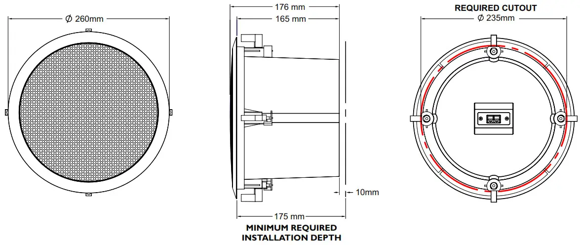 HH ELECTRONICS TNi-C4 Ceiling Loudspeaker - SPECIFICATION - TNi-C6