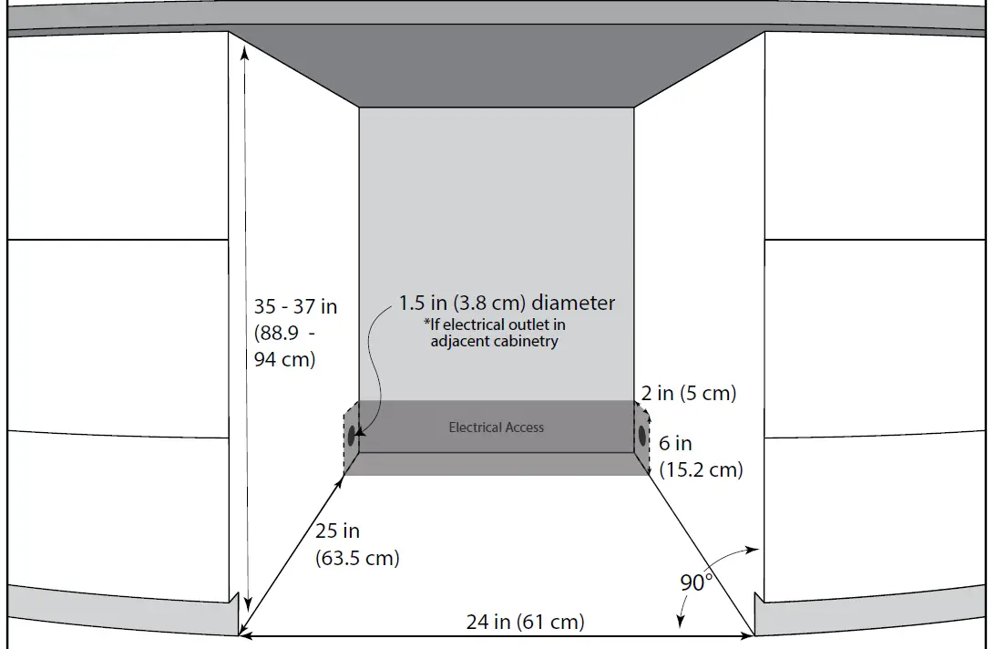 Silhouette DAR055D1BSSPRO Refrigerator installation 4