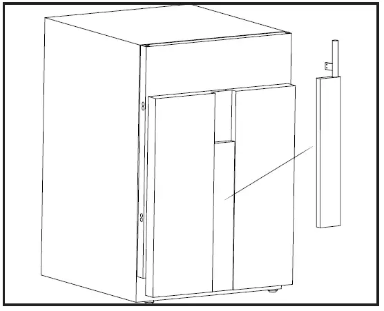 Silhouette DAR055D1BSSPRO Refrigerator installation