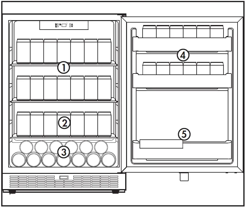Silhouette DAR055D1BSSPRO Refrigerator operation 2