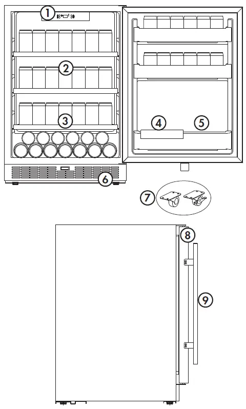Silhouette DAR055D1BSSPRO Refrigerator operation