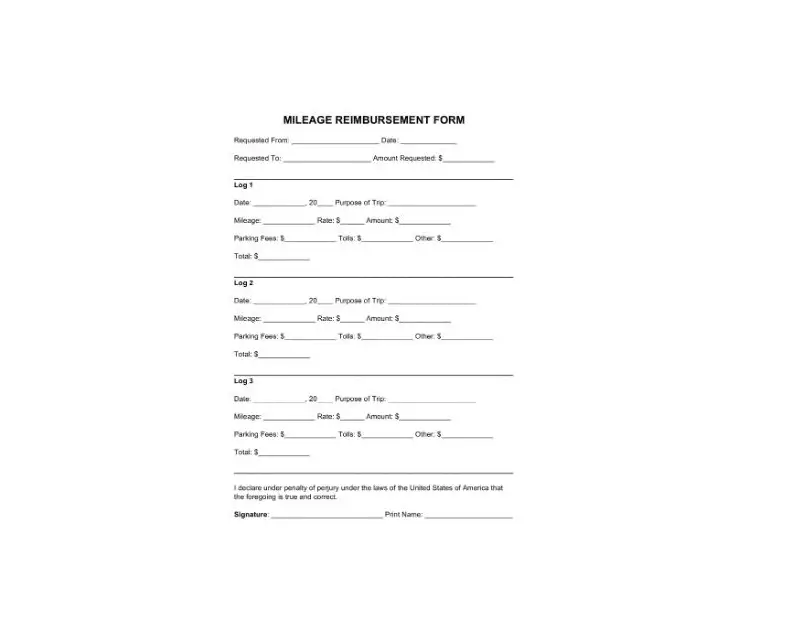 Mileage Reimbursement User Manual