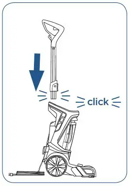 Bissell Proheat 2X Revolution Deep Cleaner - Slide the upper handle