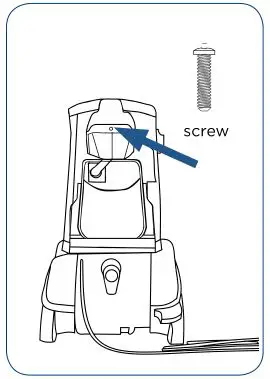 Bissell Proheat 2X Revolution Deep Cleaner - Use a Phillips-head screw