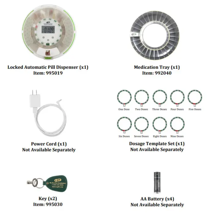 e-pill 995018 Locked Automatic Pill Dispenser -figure 2
