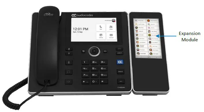 audiocodes C455HD Microsoft Teams WiFi IP Phone fig2
