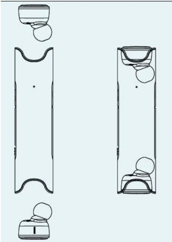 Lenco EPB-440 Waterproof IP67 TWS Bluetooth Earphones with Charging Case User Manual - Charging the two earbuds