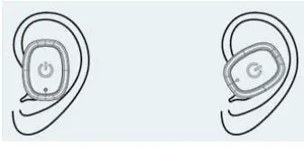 Lenco EPB-440 Waterproof IP67 TWS Bluetooth Earphones with Charging Case User Manual - How to wear