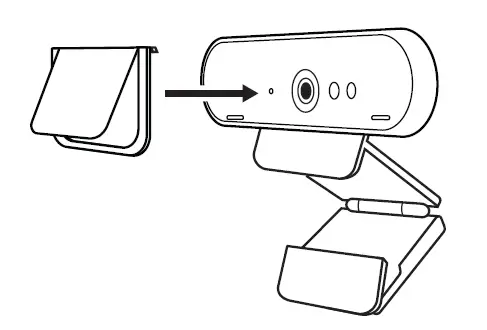 Attach the privacy shutter