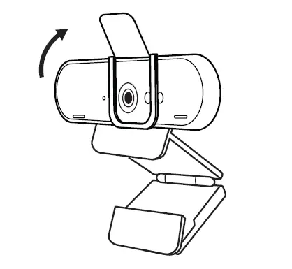 Manually adjust the privacy shutter