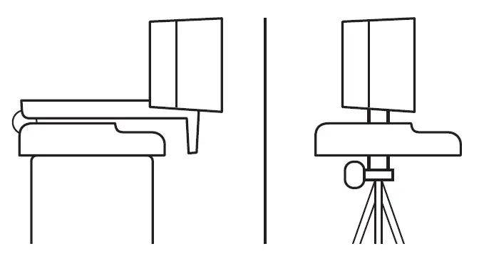 Place your webcam with the tripod anywhere