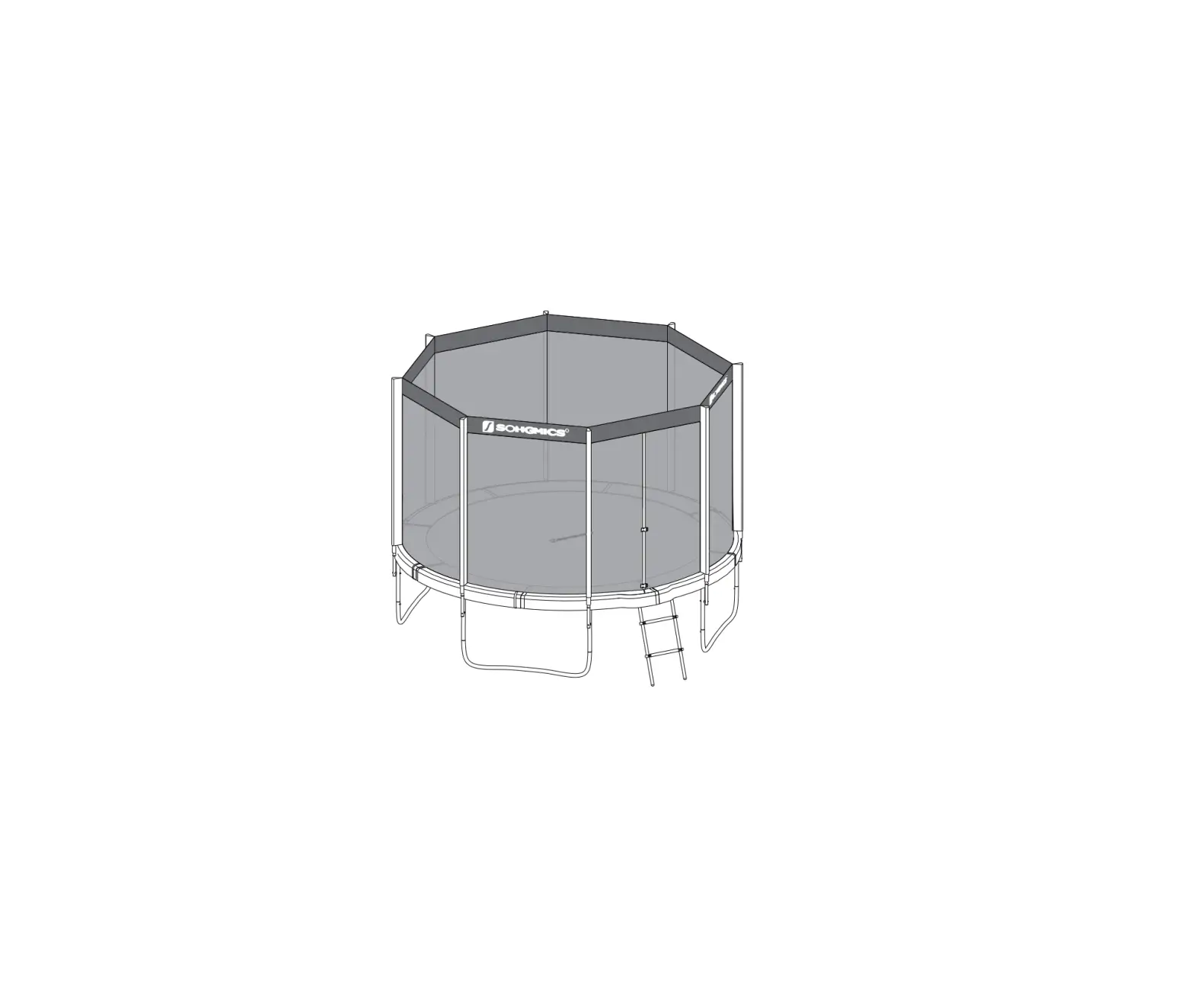 Songmics Str10ft Trampoline With Enclosure Kit User Guide