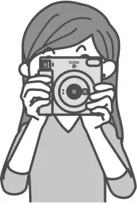 FUJIFILM 16670522 Instax Square SQ1 Instant Camera - shutte button