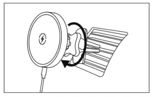 TUNAI Z10W06 Qi Wireless Car Charger-Operation7