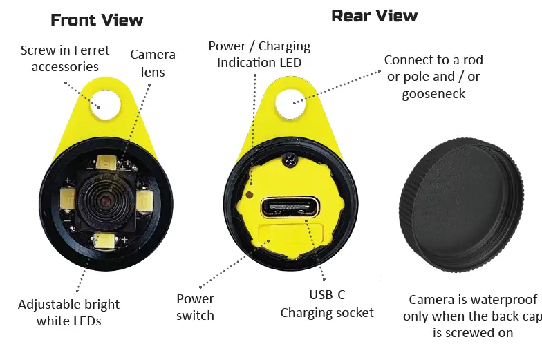 FERRET CFWF50A2 Multipurpose Wireless Inspection Camera User Guide-4