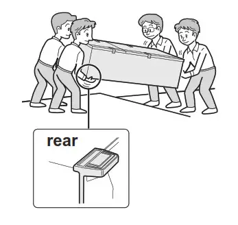 SHARP SJ-X380GP Double Door Refrigerator- Transportation