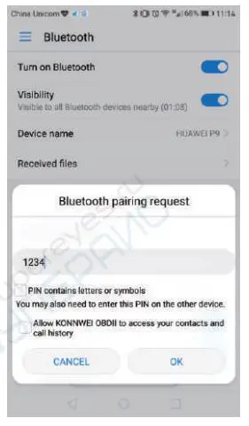 KONNWei OBDII Bluetooth Car Diagnostic Scan Tool fig4