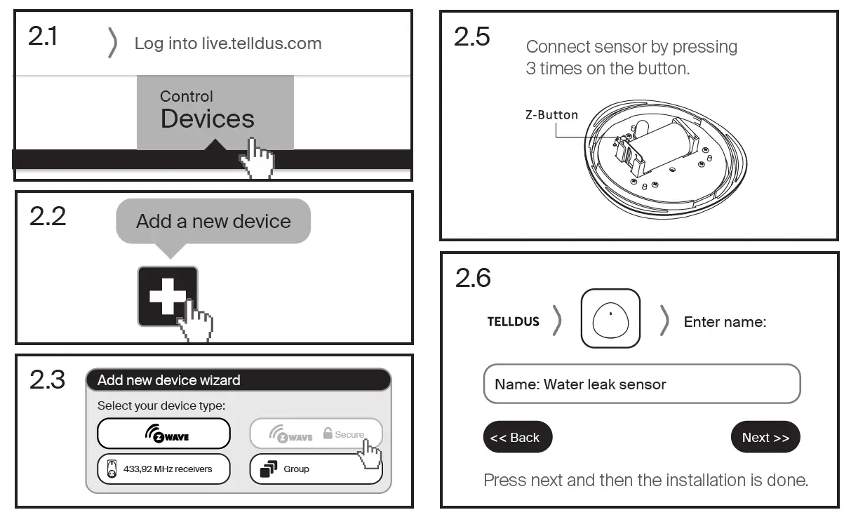 telldtelldus 1022277 Water Leak Sensor FIG-2us 1022277 Water Leak Sensor FIG-2