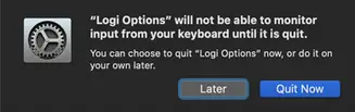 Options Quit Now