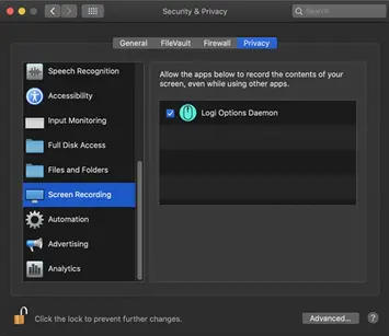 Screen Recording Access
