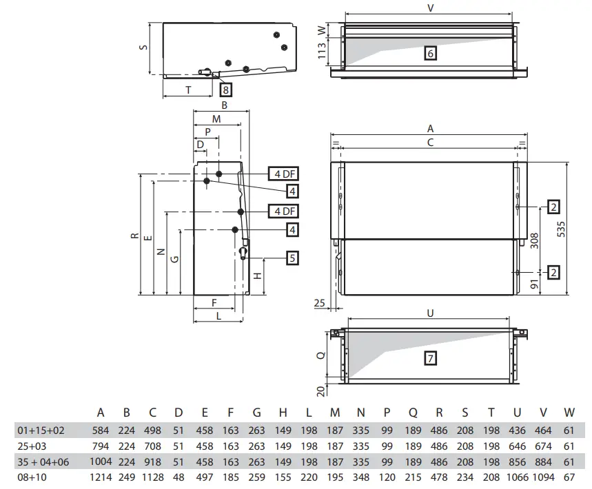 DAIKIN FWV FWZ Fan Coil Units - FWM+FWS