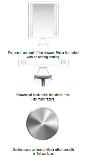 CONAIR BEFF4 Selfie Ring Light and Mirror Installation Guide FIG 1