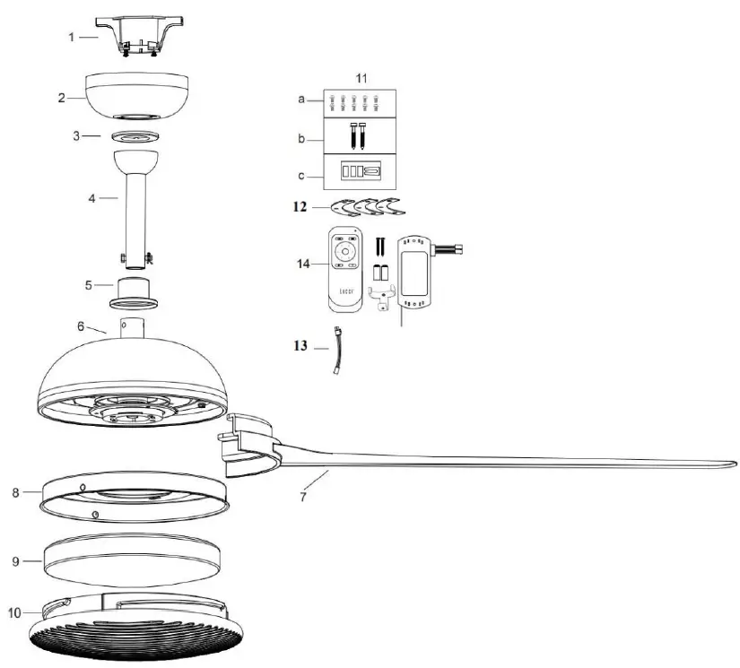 LUCCI 21101001 Airfusion Unione DC Ceiling Fan 1