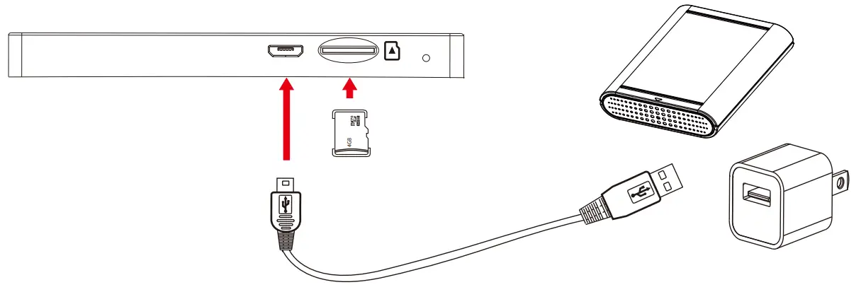 LawMate PV NB10W Notebook Digital Video Recorder - Charge the Battery