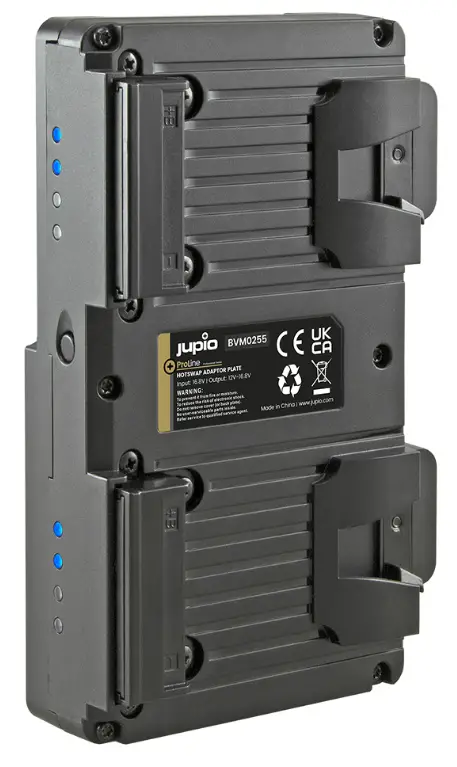 Jupio BVM0255 ProLine V-Mount Hotswap Adapter Plate for 2x V-Mount